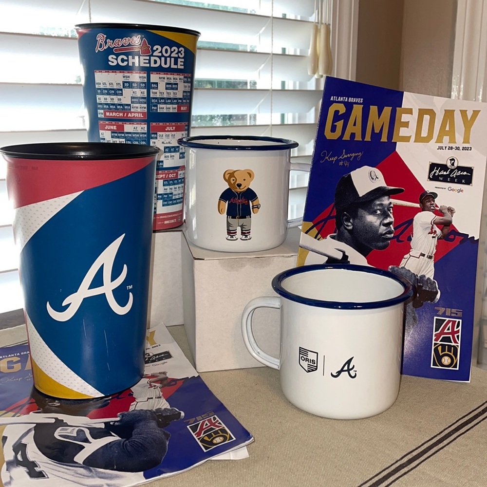 MLB Atlanta Braves Bundle. Souvenir Game Day Vs Milwaukee Brewers